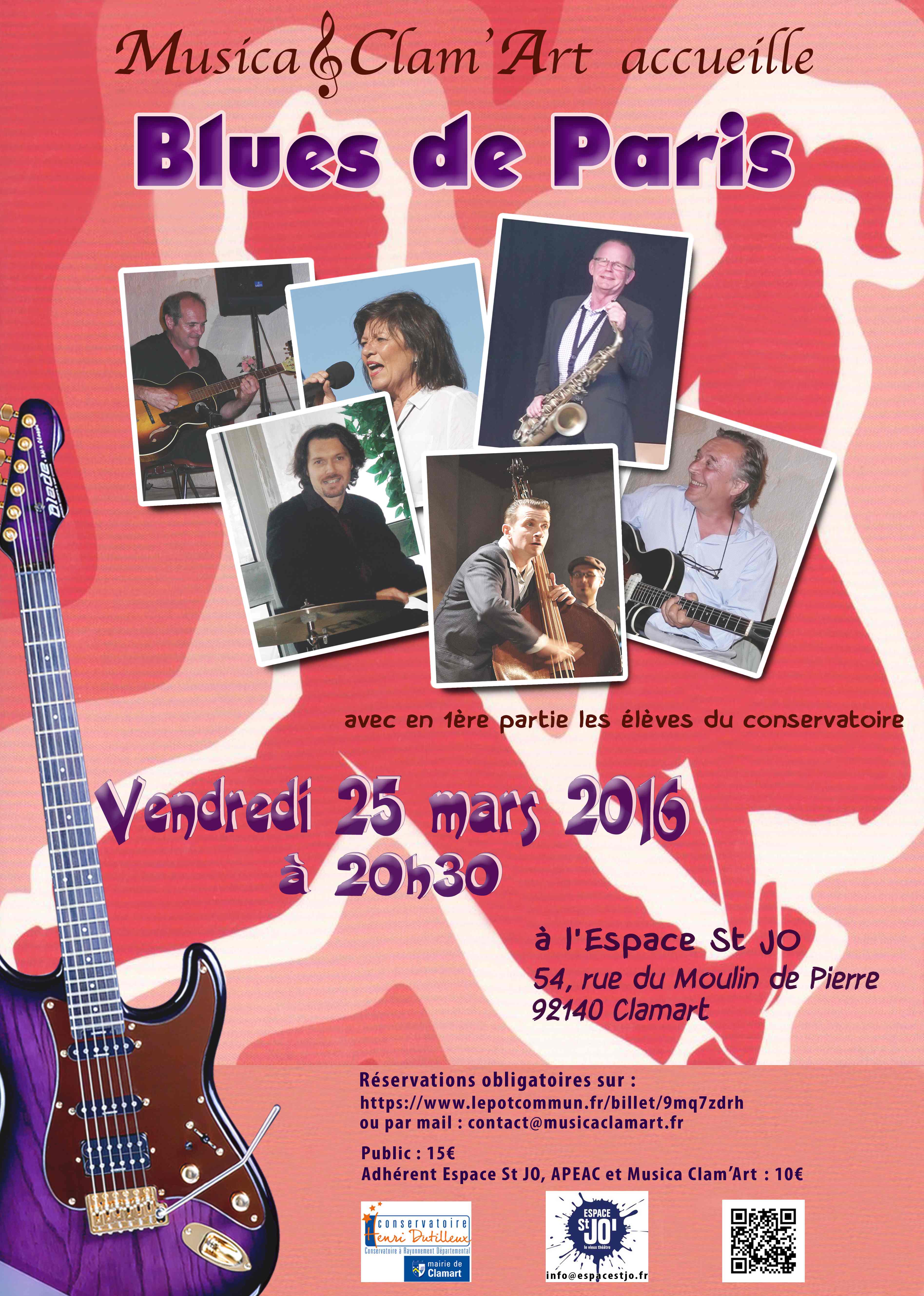 Musica Clam'Art accueille Blues de Paris